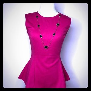 Crimson Peplum top💗❤️